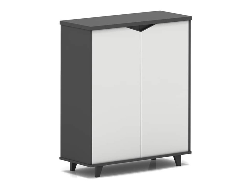 Imagia Italian Furniture - White and Grey Storage 