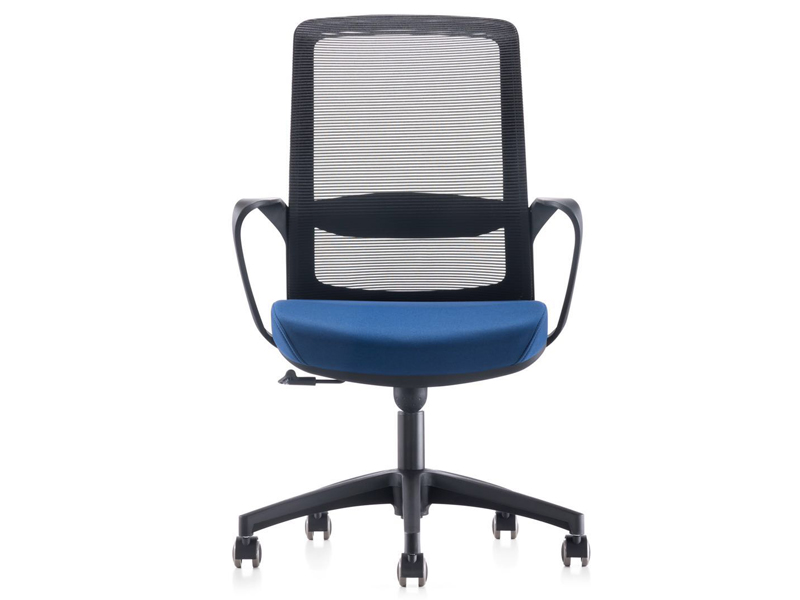 Imagia Italian Furniture - Blue Fabric High Back Swivel Chair 