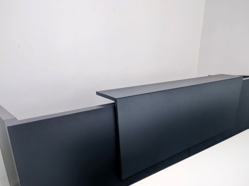 Gray Counter Top Reception Desk