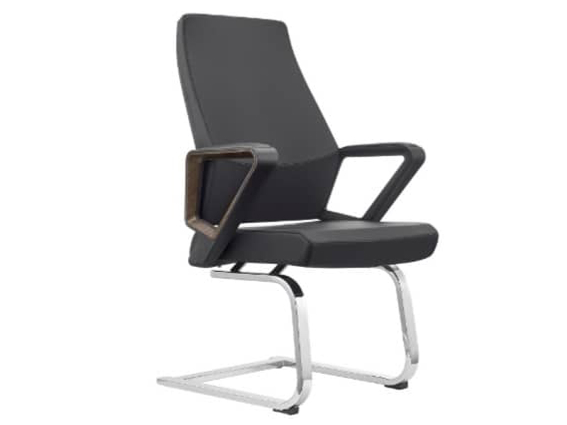 Imagia Italian Furniture - Grey Leather Super Executive Visitor's Chair 