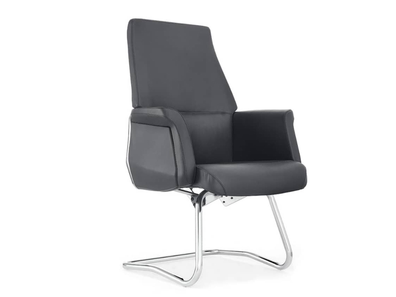 Imagia Italian Furniture - Grey Padded Leather Super Executive Visitor's Chair 