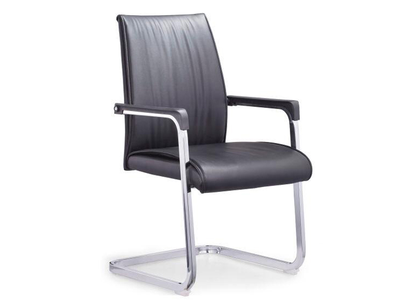 Imagia Italian Furniture - Gray Leather Low Back Executive Visitor's Chair 