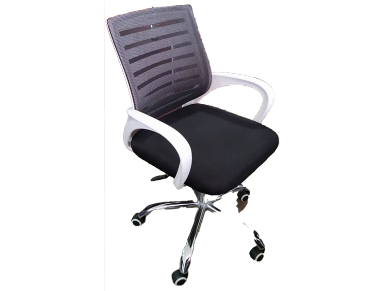 Imagia Italian Furniture - Grey Mesh Back Officer Swivel Chair 