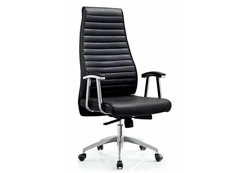 Imagia Italian Furniture - Hign Back Black Leather Executive Swivel Chair 