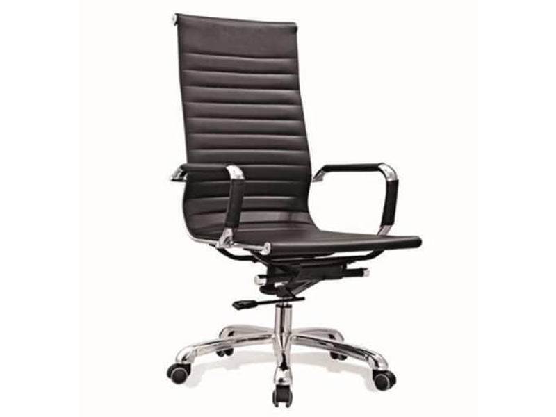 Imagia Italian Furniture - High Back Leather Swivel Chair 