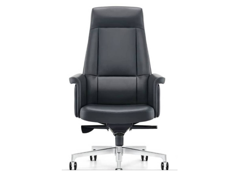 Imagia Italian Furniture - High Back Leather Swivel Chair 