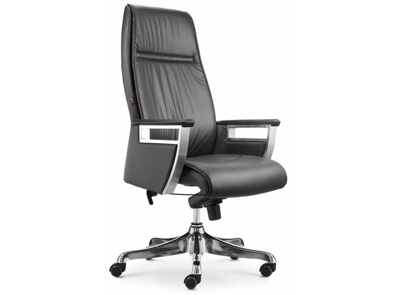 Imagia Italian Furniture - Quality High Back Black Leather Executive Swivel Chair 