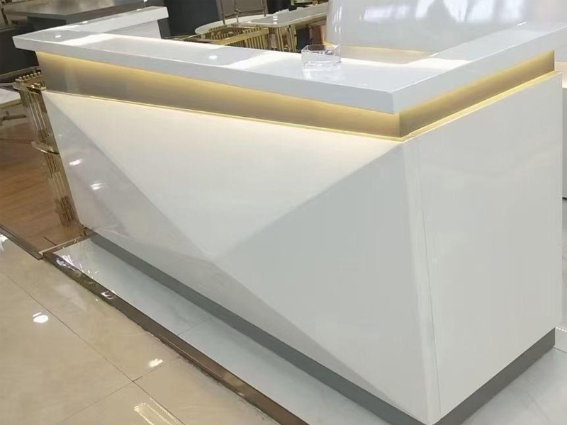 White Reception Desk