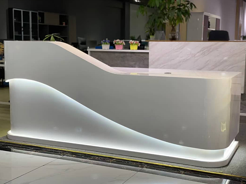 Grey Colour Reception Desk