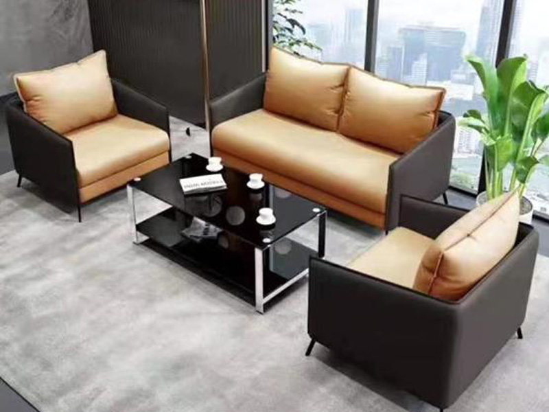 Imagia Italian Furniture - Brown Leather Waiting Chair 